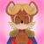 Size: 1000x1000 | Tagged: safe, artist:ultrasilver17, antoine d'coolette, coyote, 2019, blushing, eyes closed, gradient background, hands together, male, smile, solo
