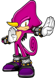 Size: 1280x1794 | Tagged: safe, artist:yuji uekawa, espio the chameleon, official artwork