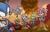 Size: 5100x3300 | Tagged: safe, artist:chibi-jen-hen, sonic the hedgehog, oc, oc:crystal the cat, oc:emerald the iguana, oc:jade the cat, oc:ruby the racoon, oc:sapphire the butterfly, cat, hedgehog, lizard, raccoon, sonic forces, 2018, abstract background, butterfly, flying, group, headset, iguana, looking at each other, looking at them, looking back, looking back at them, looking over shoulder, mid-air, mouth open, open smile, outdoors, running, signature, smile, smiling at each other, smoke, standing, thumbs up