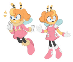 Size: 755x641 | Tagged: safe, artist:jadeyarts, saffron bee, bee, 2023, boots, coat, dress, eyelashes, flat colors, flying, looking offscreen, simple background, solo, standing, white background