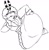 Size: 583x591 | Tagged: safe, artist:lazarus171, oc, oc:queen beatrice bee, bee, 2022, cleavage, hand on hip, head rest, lidded eyes, line art, lying down, lying on side, monochrome, queen bee, rolling eyes, simple background, solo, white background
