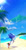 Size: 600x1157 | Tagged: safe, artist:evmousser, sonic the hedgehog, bird, hedgehog, 2011, angel island, beach, clouds, daytime, forest, literal animal, looking ahead, male, ocean, palm tree, rainbow, running, sand, scenery, seagull, sun, tree, water, waterfall