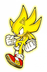 Size: 791x1197 | Tagged: safe, artist:yuji uekawa, sonic the hedgehog, super sonic, super form