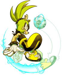 Size: 791x953 | Tagged: safe, artist:gemlik_rogue, surge the tenrec, soccer ball