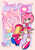 Size: 2480x3508 | Tagged: safe, artist:marikyuun, amy rose, sonic the hedgehog, hedgehog, 2023, abstract background, amybetes, blushing, cute, dress, duo, dust clouds, english text, frown, hammer, hands on own face, heart, heart tongue, holding something, mouth open, my sweet passion, open smile, piko piko hammer, running, smile, smiling at viewer, solo focus, sonabetes, standing, standing on one leg, sweatdrop, text