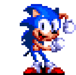 Size: 323x321 | Tagged: safe, sonic the hedgehog, hedgehog, animated, classic sonic, cute, dancing, gif, happy, male, pixel art, pixelated, sonabetes, transparent background