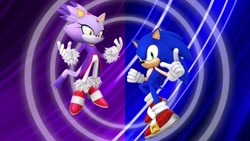 Size: 1920x1080 | Tagged: safe, artist:soniclover82, blaze the cat, sonic the hedgehog
