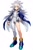 Size: 512x768 | Tagged: safe, ai art, silver the hedgehog, human, asymmetrical clothes, asymmetrical legwear, boots, grey hair, humanized, jacket, male, official style, partially humanized, shirt, shorts, simple background, single leg pantyhose, solo, white background, yellow eyes