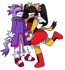 Size: 216x233 | Tagged: safe, artist:yatsuos, blaze the cat, honey the cat