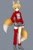 Size: 512x768 | Tagged: safe, ai art, miles (anti-mobius), human, asymmetrical clothes, asymmetrical footwear, gradient background, humanized, male, official style, partially humanized, shorts, single boot, single thigh boot, solo, sweater, yellow hair