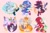 Size: 2048x1362 | Tagged: safe, artist:saberghatz, black doom, knuckles the echidna, miles "tails" prower, rouge the bat, shadow the hedgehog, silver the hedgehog, sonic the hedgehog, chao, 2025, alternate version, chaos emerald, cogwheel, doom's eye, frown, gear, goggles, group, gun, heart, holding something, looking at viewer, master emerald, neutral chao, pink background, psychokinesis, ring, road sign, shadow's logo, shooshing, sign, signature, simple background, smile, v sign, wall of tags, you're too slow