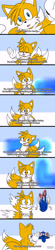 Size: 1920x8688 | Tagged: safe, artist:ronixdraws, miles "tails" prower, sonic the hedgehog, 2020, comic, dialogue, duo, english text, faceplant, fail, falling, flat colors, mouth open, sfx, smile, surprised, text, tutorial