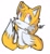 Size: 809x875 | Tagged: safe, artist:natfjak, miles "tails" prower, 2024, signature, simple background, solo, white background