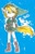 Size: 716x1115 | Tagged: safe, artist:lustchibi, 2011, barely sonic related, blue background, character name, crossover, frown, link (loz), looking offscreen, mobianified, simple background, solo, standing, the legend of zelda