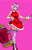 Size: 1800x2800 | Tagged: safe, artist:jrpuls3, amy rose, human, busty amy, humanized, partially humanized, piko piko hammer, pink background, simple background, stockings, thigh high socks