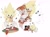 Size: 2048x1512 | Tagged: safe, artist:piraonisas77340, miles "tails" prower, sonic the hedgehog, super sonic, 2025, carrying them, classic sonic, classic tails, death egg robot, duo, flat colors, injured, looking at viewer, looking offscreen, scratch (injury), scuff mark, simple background, super form, white background