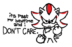 Size: 860x567 | Tagged: safe, artist:dsprite_e, shadow the hedgehog, 2025, clenched fists, english text, frown, line art, looking at viewer, monochrome, ms paint, simple background, solo, spot color, text, white background
