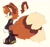 Size: 2048x1943 | Tagged: safe, artist:kikikaela, miles "tails" prower, 2022, alternate universe, biker jacket, boots, brown fur, clothes, dyed hair, ear fluff, ear piercing, earring, flat colors, freckles, fur markings, jacket, looking at viewer, looking back, looking back at viewer, signature, simple background, solo, white background