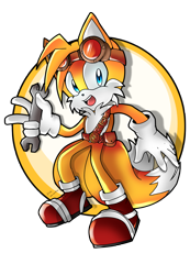 Size: 3600x5200 | Tagged: safe, artist:bhirhobby, miles "tails" prower, 2015, belt, goggles, holding something, looking at viewer, mouth open, open smile, simple background, smile, smiling at viewer, solo, sonic boom (tv), standing, transparent background, v sign, wrench