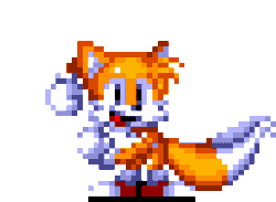 Size: 411x301 | Tagged: artist needed, safe, miles "tails" prower, fox, animated, classic tails, cute, dancing, gif, happy, infinite loop, male, meme, pixel art, pixelated, tailabetes