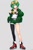 Size: 512x768 | Tagged: safe, ai art, jet the hawk, human, asymmetrical clothes, asymmetrical legwear, blue eyes, boots, goggles, goggles on head, green hair, grey background, humanized, jacket, male, official style, shirt, shorts, simple background, single leg pantyhose, solo