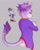 Size: 1280x1599 | Tagged: safe, artist:lynxheartart, artist:starcutx, blaze the cat, 2022, arms folded, claws, ear fluff, from behind, frown, fur markings, grey background, looking at viewer, looking back at viewer, redraw, reference inset, simple background, solo, tail fluff, whiskers