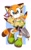 Size: 1266x2048 | Tagged: safe, artist:wan_mn_, marine the raccoon, 2025, :<, abstract background, dirt, eyelashes, frown, holding something, shovel, solo, stain, standing, standing on one leg