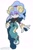 Size: 1366x2048 | Tagged: safe, artist:inkysteven, sheep, 2025, ariem, eyelashes, female, hand on hip, lidded eyes, looking at viewer, riders style, signature, simple background, smile, smiling at viewer, solo, sonic riders, standing, standing on one leg, white background