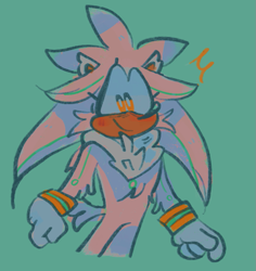 Size: 743x787 | Tagged: safe, artist:starfall-isle, silver the hedgehog, 2020, arm fluff, chest fluff, cute, ear fluff, eyelashes, looking at viewer, neck fluff, simple background, smile, smiling at viewer, solo, standing, tail fluff, turquoise background