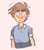 Size: 531x605 | Tagged: safe, artist:starfall-isle, agent topaz, human, 2020, frown, looking at viewer, simple background, solo, standing, white background