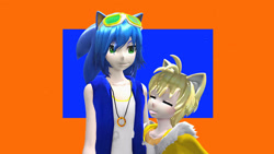 Size: 1192x670 | Tagged: safe, artist:metalclassy, miles "tails" prower, sonic the hedgehog, human, humanized, mmd
