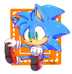 Size: 1180x1201 | Tagged: safe, artist:distrobe, oc, oc:monty the hedgehog, hedgehog, 2018, looking offscreen, no mouth, oc only, signature, simple background, sitting, solo, transparent background