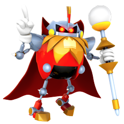 Size: 2500x2500 | Tagged: safe, artist:nibroc-rock, sonic mania, 2017, 3d, absurd res, glowing eyes, heavy king, holding something, looking at viewer, pointing, robot, simple background, solo, transparent background