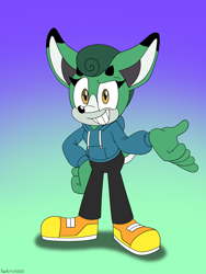 Size: 3000x4000 | Tagged: safe, artist:fartist2020, cassia the pronghorn, deer, clothes, female, hoodie, looking at viewer, pronghorn deer, solo