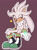 Size: 1117x1500 | Tagged: safe, artist:furransart, silver the hedgehog, 2017, eyes closed, flat colors, male, outline, purple background, simple background, sitting, smile, solo, star (symbol), white outline