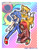 Size: 510x652 | Tagged: safe, artist:tikal, knuckles the echidna, miles "tails" prower, sonic the hedgehog, human, sonic heroes, 2004, abstract background, border, fly type icon, humanized, outline, partially humanized, power type icon, smile, speed type icon, tan skin, team sonic, trio, white outline