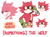 Size: 3400x2500 | Tagged: safe, artist:iku-t0, gadget the wolf, wolf, sonic forces, 2017, blushing, bust, character name, cute, english text, glasses, looking offscreen, one fang, simple background, smile, solo, text, white background