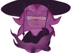 Size: 1319x978 | Tagged: safe, artist:lavniart, shadow the hedgehog, 2025, crossover, glowing eyes, hand out, jinu (k-pop demon hunters), k-pop demon hunters, lidded eyes, looking at viewer, mouth open, reaching towards the viewer, simple background, solo, white background