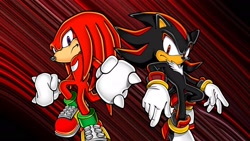 Size: 1920x1080 | Tagged: safe, artist:soniclover82, knuckles the echidna, shadow the hedgehog, duo, wallpaper