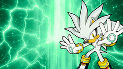 Size: 1192x670 | Tagged: safe, artist:soniclover82, silver the hedgehog, alternate version, solo, wallpaper