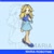 Size: 2048x2048 | Tagged: safe, artist:yunnie236, maria robotnik, human, 2025, character name, echo background, eyebrow clipping through hair, looking at viewer, mouth open, open smile, smile, smiling at viewer, solo, standing, text, uekawa style