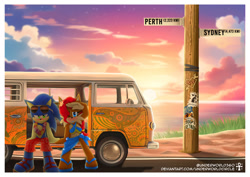 Size: 1170x827 | Tagged: safe, artist:underworldcircle, sally acorn, sonic the hedgehog