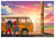 Size: 1170x827 | Tagged: safe, artist:underworldcircle, sally acorn, sonic the hedgehog, chipmunk, hedgehog, car, clothes, duo, female, male, van, vehicle, volkswagen