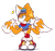 Size: 2307x2160 | Tagged: safe, artist:blehmaster7, miles "tails" prower, oc, oc:kyla meters, 2025, bandana, belt, boots, bottomless, clothes, eyewear on head, flat colors, gender swap, gloves, goggles, goggles on head, holding tail, looking at viewer, shirt, simple background, smile, smiling at viewer, socks, solo, standing, star (symbol), stockings, transparent background, wink, winking at viewer