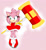 Size: 810x882 | Tagged: safe, artist:midnight-shine1996, amy rose, hedgehog, 2015, amy's halterneck dress, clothes, dress, gradient background, hammer, hand behind back, holding something, piko piko hammer, smile, solo, standing