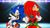 Size: 1192x670 | Tagged: safe, artist:soniclover82, knuckles the echidna, sonic the hedgehog, alternate version, duo, wallpaper