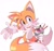 Size: 1127x1064 | Tagged: safe, artist:mary7ka55778, miles "tails" prower, fox, 2025, :>, blushing, cherry, cute, food, holding something, ice cream, looking at viewer, male, sauce, simple background, smile, smiling at viewer, solo, standing, tailabetes, white background