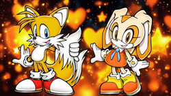 Size: 1192x670 | Tagged: safe, artist:soniclover82, cream the rabbit, miles "tails" prower