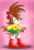 Size: 1982x2951 | Tagged: safe, artist:nonicpower, hedgehog, 2023, arms out, boots, clothes, cute, eimi the hedgehog, eimibetes, eyelashes, gradient background, looking at viewer, signature, skirt, smile, smiling at viewer, socks, solo, sonic the hedgehog (shogakukan), sparkles, standing, sweater