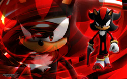 Size: 1131x707 | Tagged: safe, artist:sonicthehedgehogbg, shadow the hedgehog, 3d, gun, shadow the hedgehog (video game), solo, wallpaper